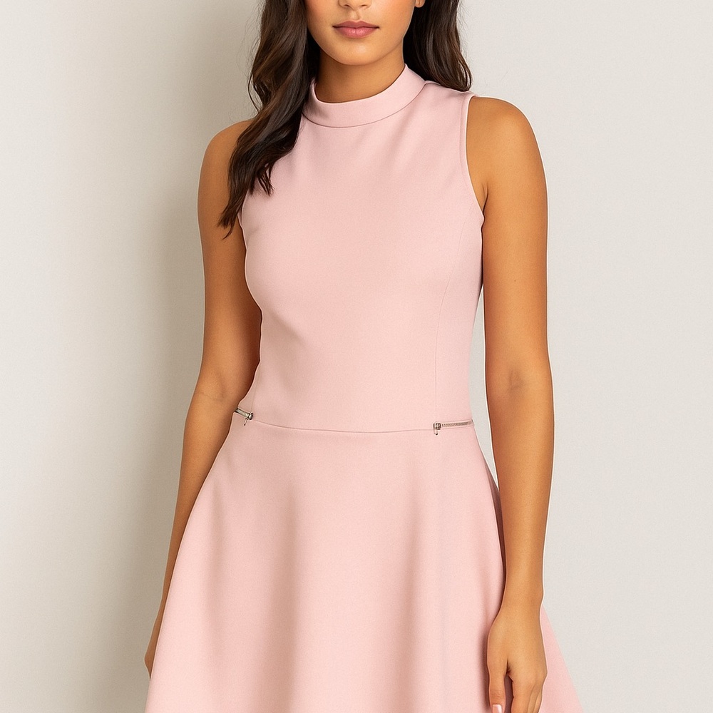 Material Girl Blush Pink Sleeveless Mini Dress